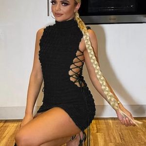 🔥 Sexy Black Bandage Bodycon Mini Dress